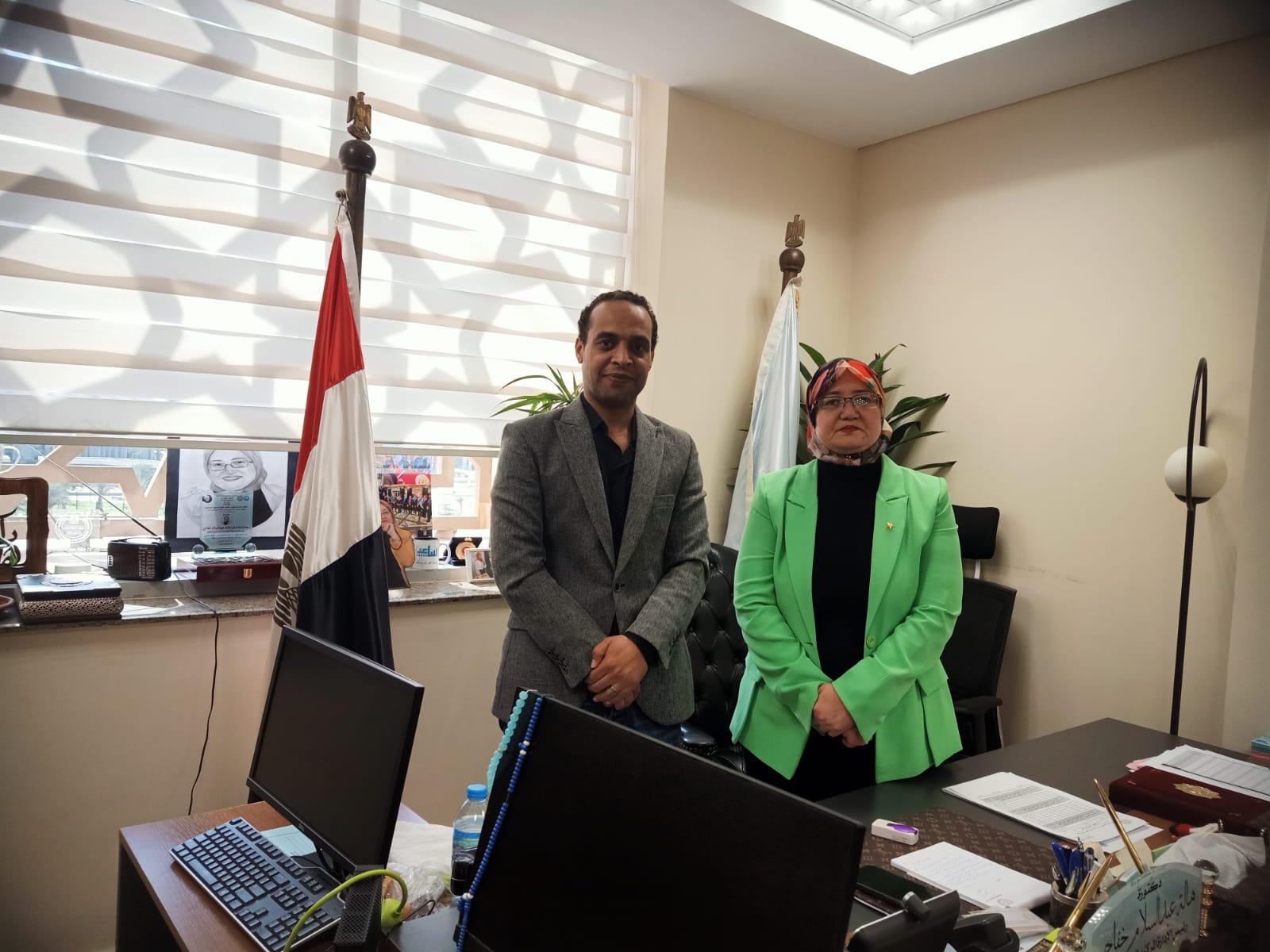 رئيس الإدارة المركزية للتعليم العام بوزارة التربية والتعليم والزميل محمود طه