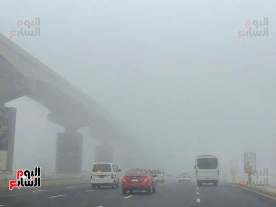 شبورة كثيفة على الطرق فى القاهرة والجيزة  (5)