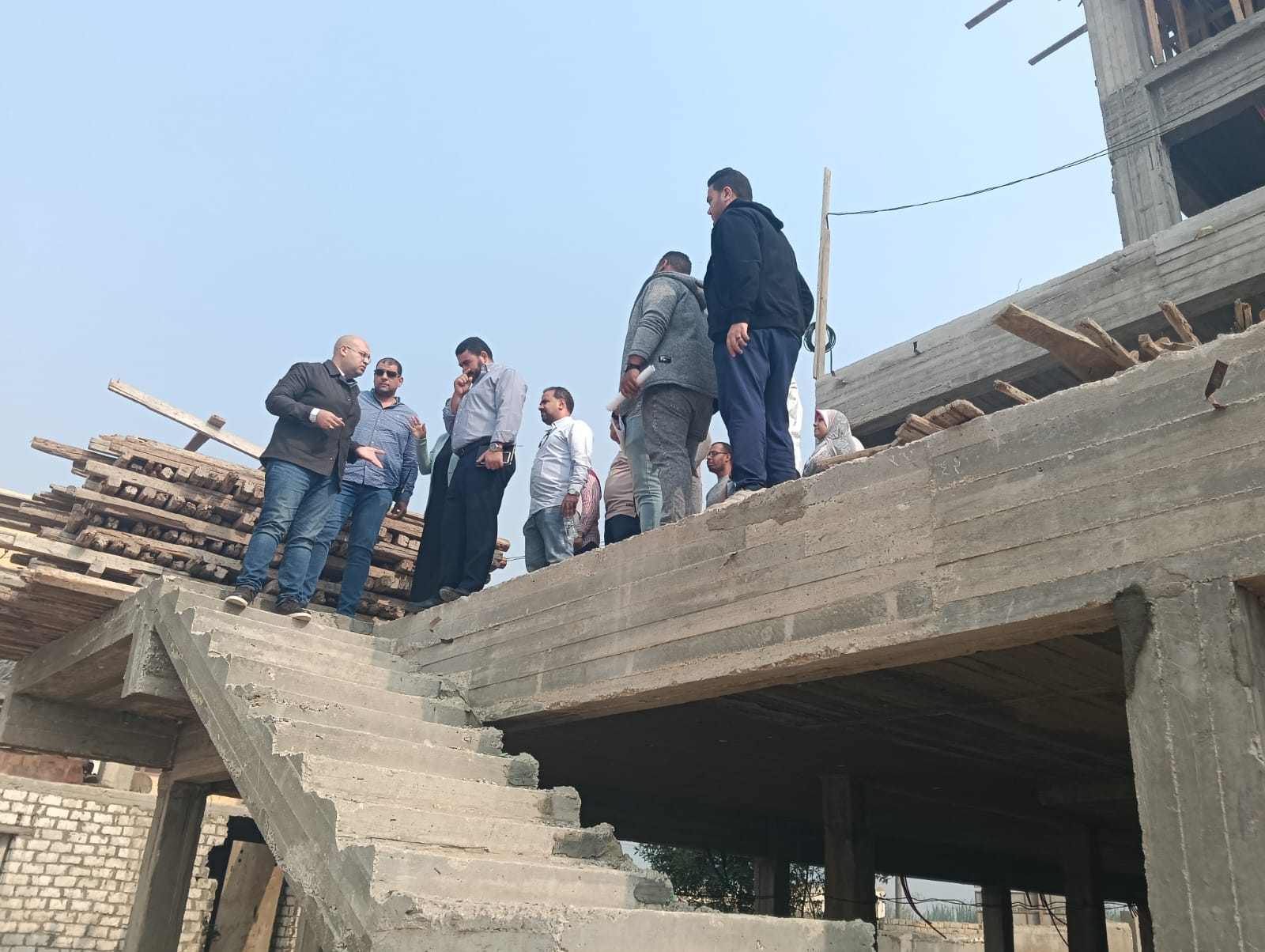 معدلات تنفيذ مبنى مدينة العياط الجديد