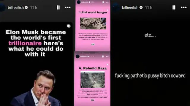 بيلي ايليش عن إيلون ماسك