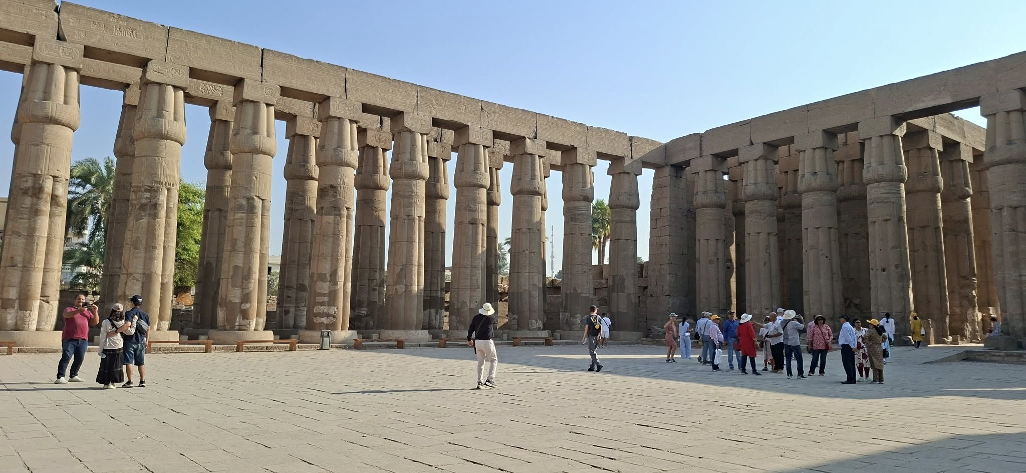 توافد السياح على معبد الأقصر بكورنيش النيل توافد السياح على معبد الأقصر بكورنيش النيل