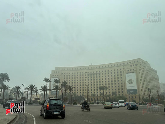 شبورة كثيفة على الطرق فى القاهرة والجيزة  (1)