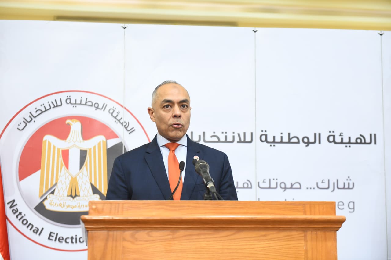 القاض أحمد بنداري خلال كلمته بالمؤتمر (8)