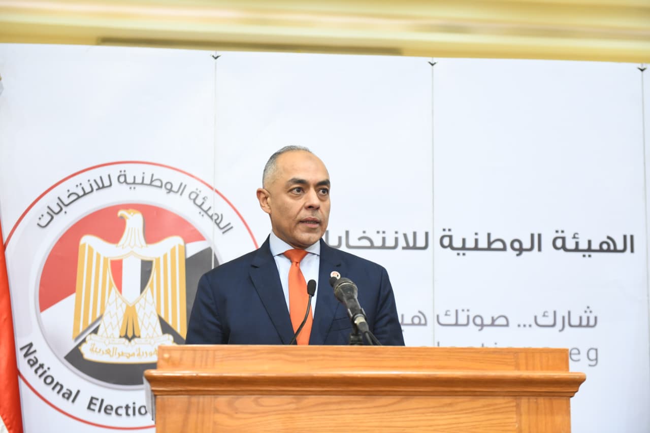 القاض أحمد بنداري خلال كلمته بالمؤتمر (9)