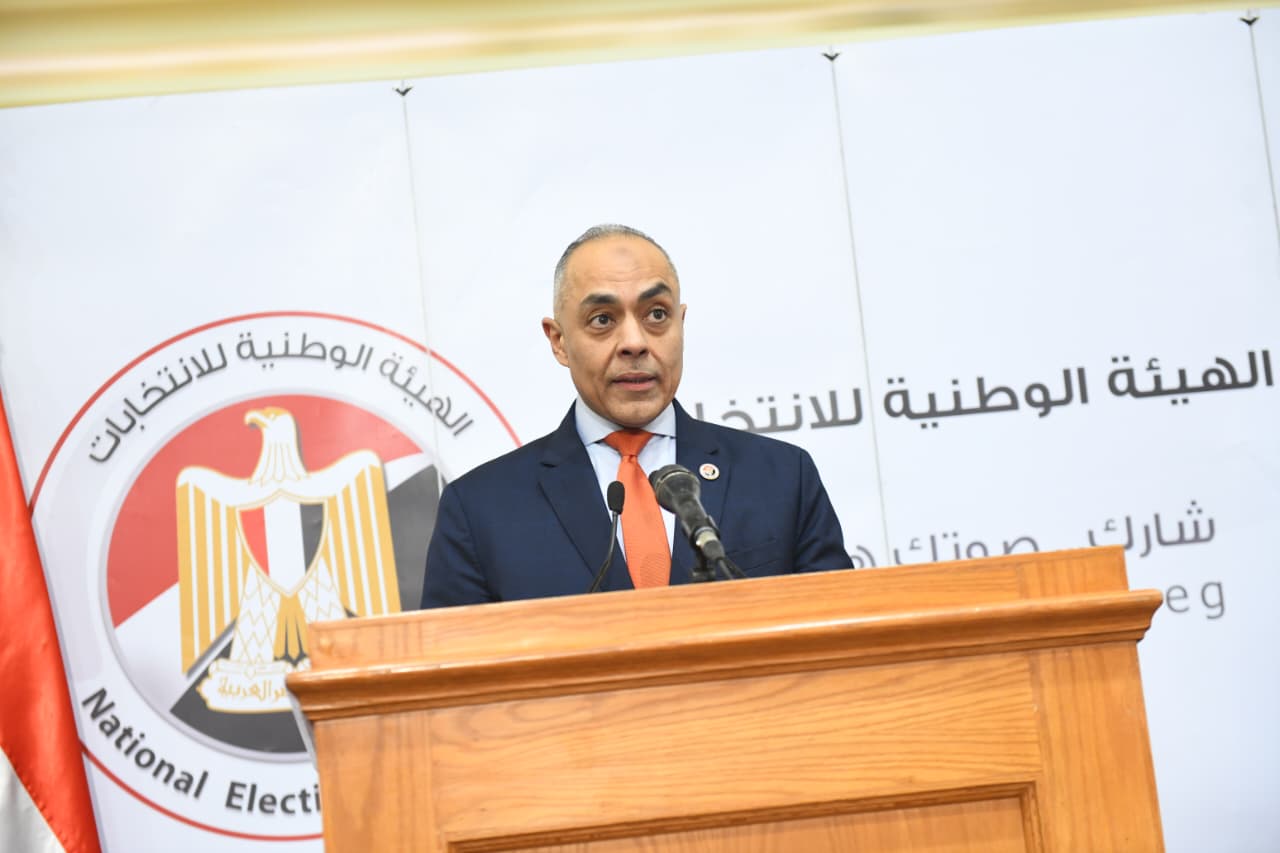 القاض أحمد بنداري خلال كلمته بالمؤتمر (11)