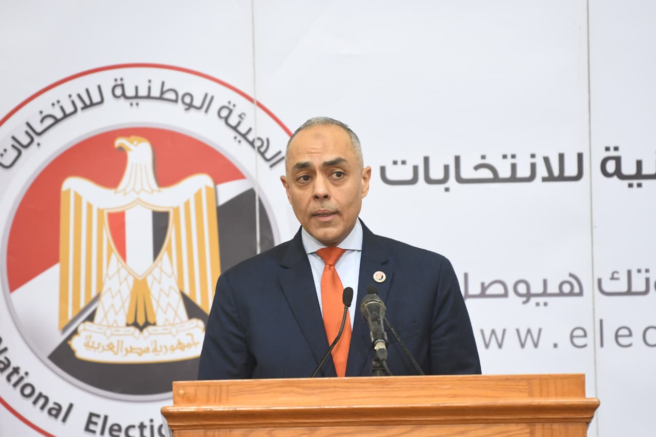 القاض أحمد بنداري خلال كلمته بالمؤتمر (6)