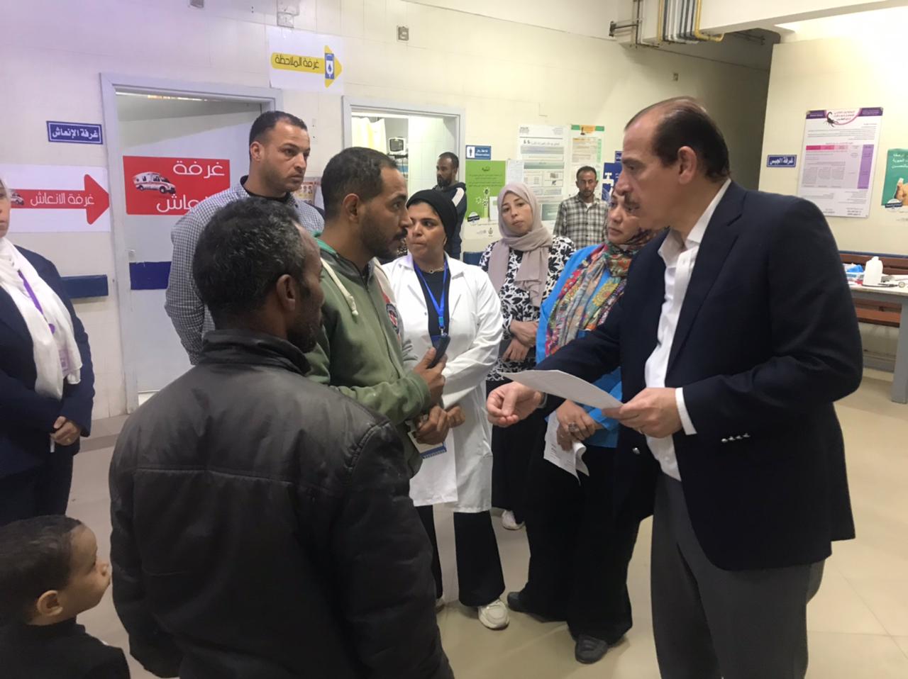 جانب من زيارة  الدكتور عمرو قنديل، نائب وزير الصحة والسكان