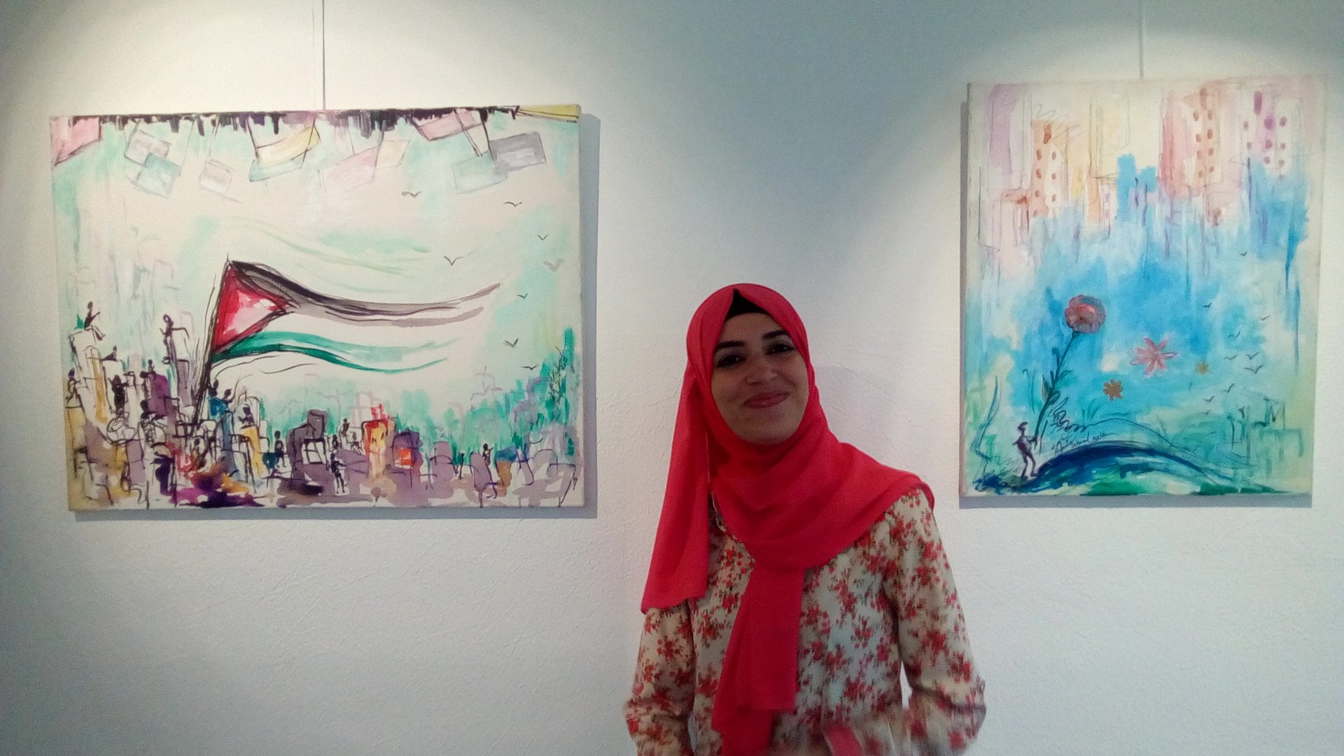 لوحات فقدتها رفيدة سحويل خلال الحرب