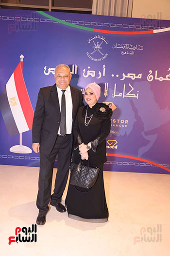 جانب من حضور حفل سفارة عمان