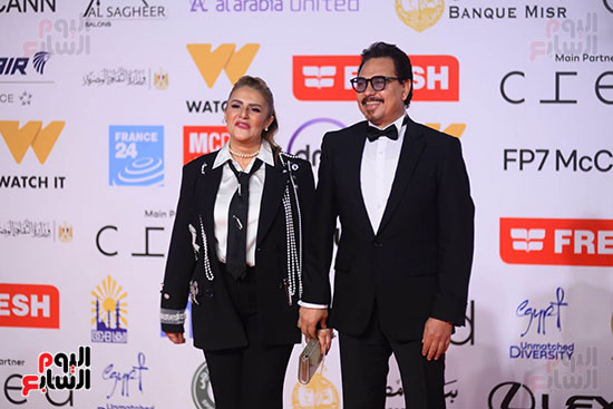 الفنان محمد رياض ورانيا محمود ياسين