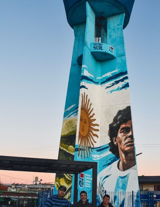 جدارية لمارادونا جدارية لمارادونا