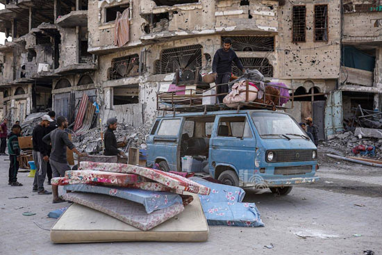 بححثا عن الأمان نزوح جديد فى غزة بححثا عن الأمان نزوح جديد فى غزة