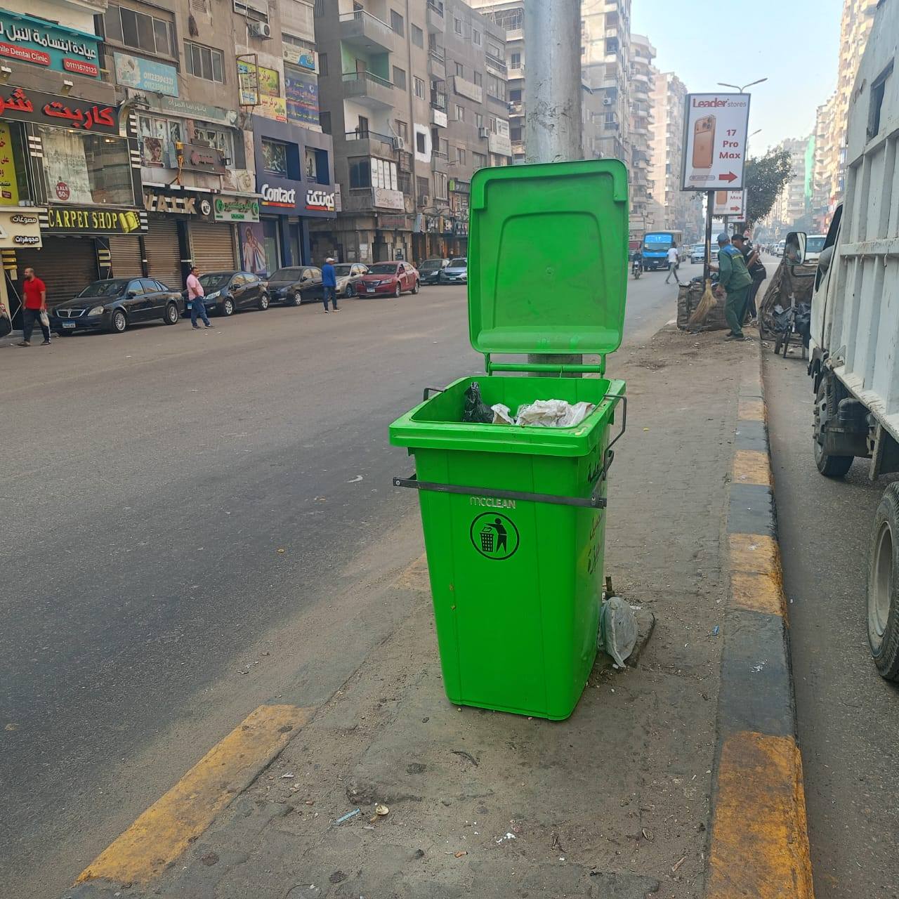 صناديق قمامة إضافية بشارع فيصل صناديق قمامة إضافية بشارع فيصل