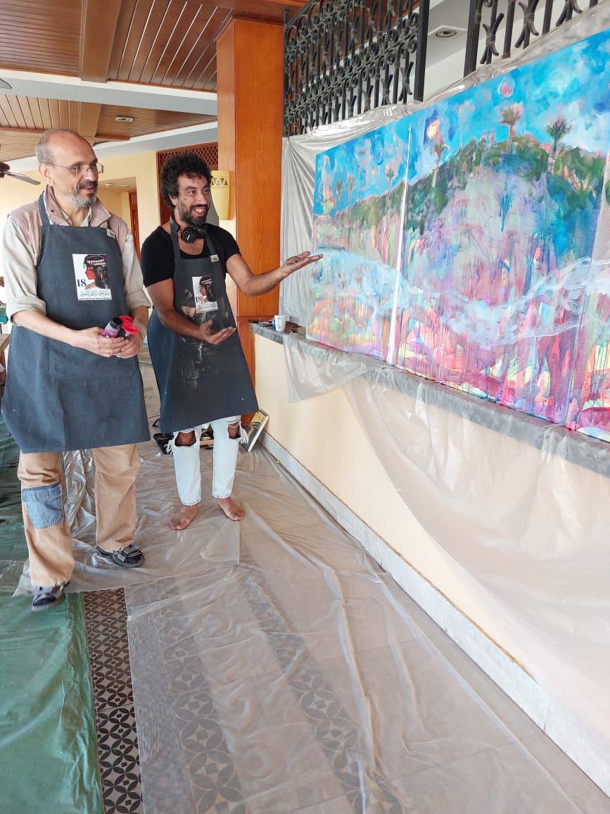 سعادة المشاركين فى ملتقى الأقصر الدولى للتصوير