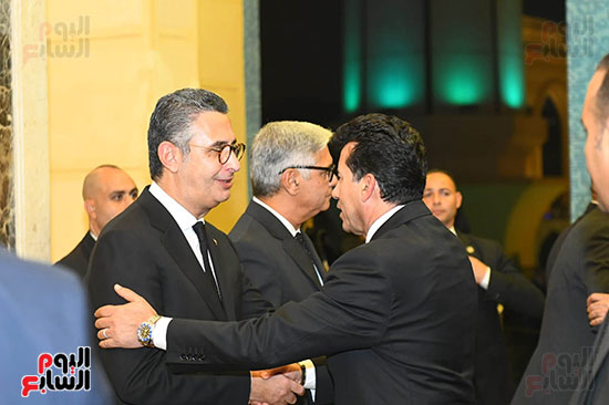 وزير الشباب يعزى وزير التموين وزير الشباب يعزى وزير التموين