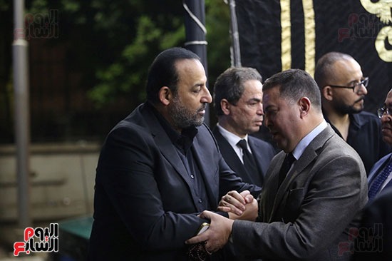 النائب محمد شبانه أثناء تلقي العزاء النائب محمد شبانه أثناء تلقي العزاء