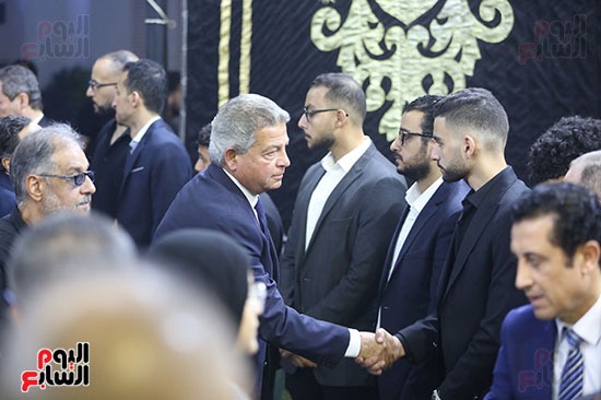 المهندس خالد عبد العزيز ريس المجلس الأعلى للاعلام خلال العزاء المهندس خالد عبد العزيز ريس المجلس الأعلى للاعلام خلال العزاء