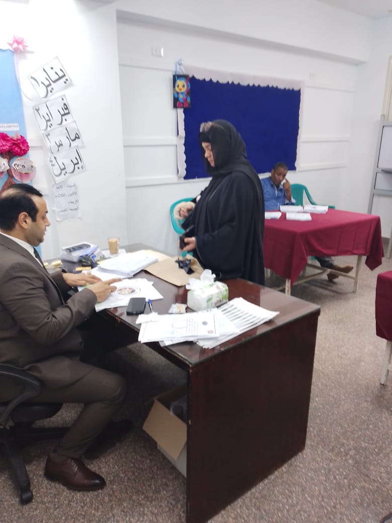 سير العملية الانتخابية في لجان المطرية بانتظام سير العملية الانتخابية في لجان المطرية بانتظام