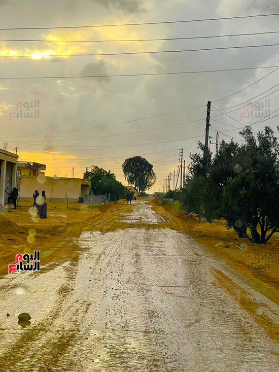 أثار-مياه-الأمطار-فى-شوارع-شمال-سيناء