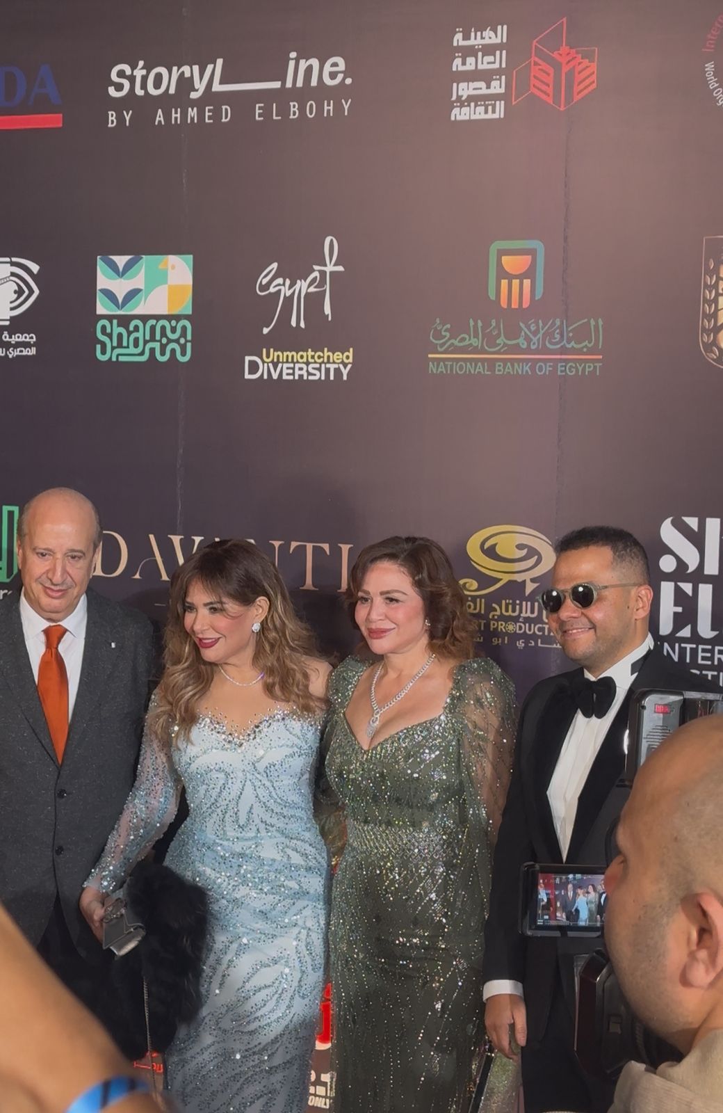 يسرا وإلهام شاهين وسهير المرشدي وصابرين على السجادة الحمراء لمهرجان شرم الشيخ المسرحي (7)