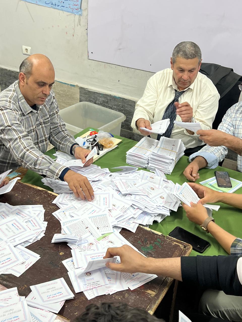 فرز الاصوات داخل اللجان بالدقهلية