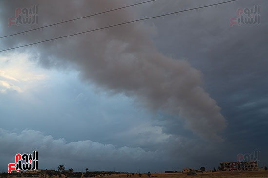 سماء-شمال-سيناء--ملبدة-بالغيوم