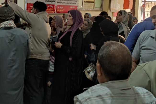 جانب من توافد الناخبين