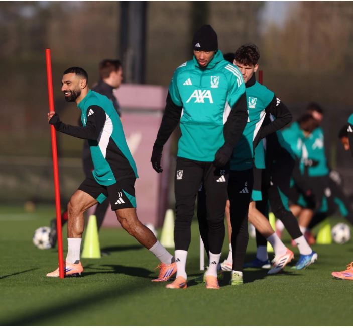 محمد صلاح في تدريبات ليفربول