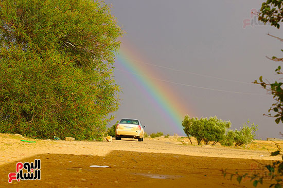 قوس-قزح-في-سماء-شمال-سيناء
