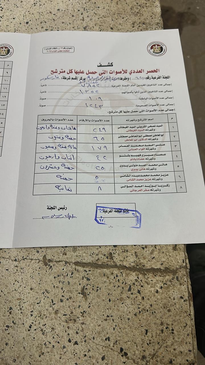 فرز الاصوات (2)