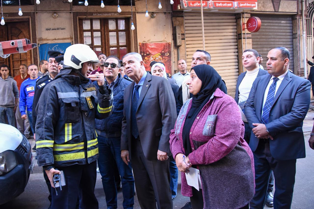 محافظ الإسكندرية ومدير امن الإسكندرية  في عقار كرموز