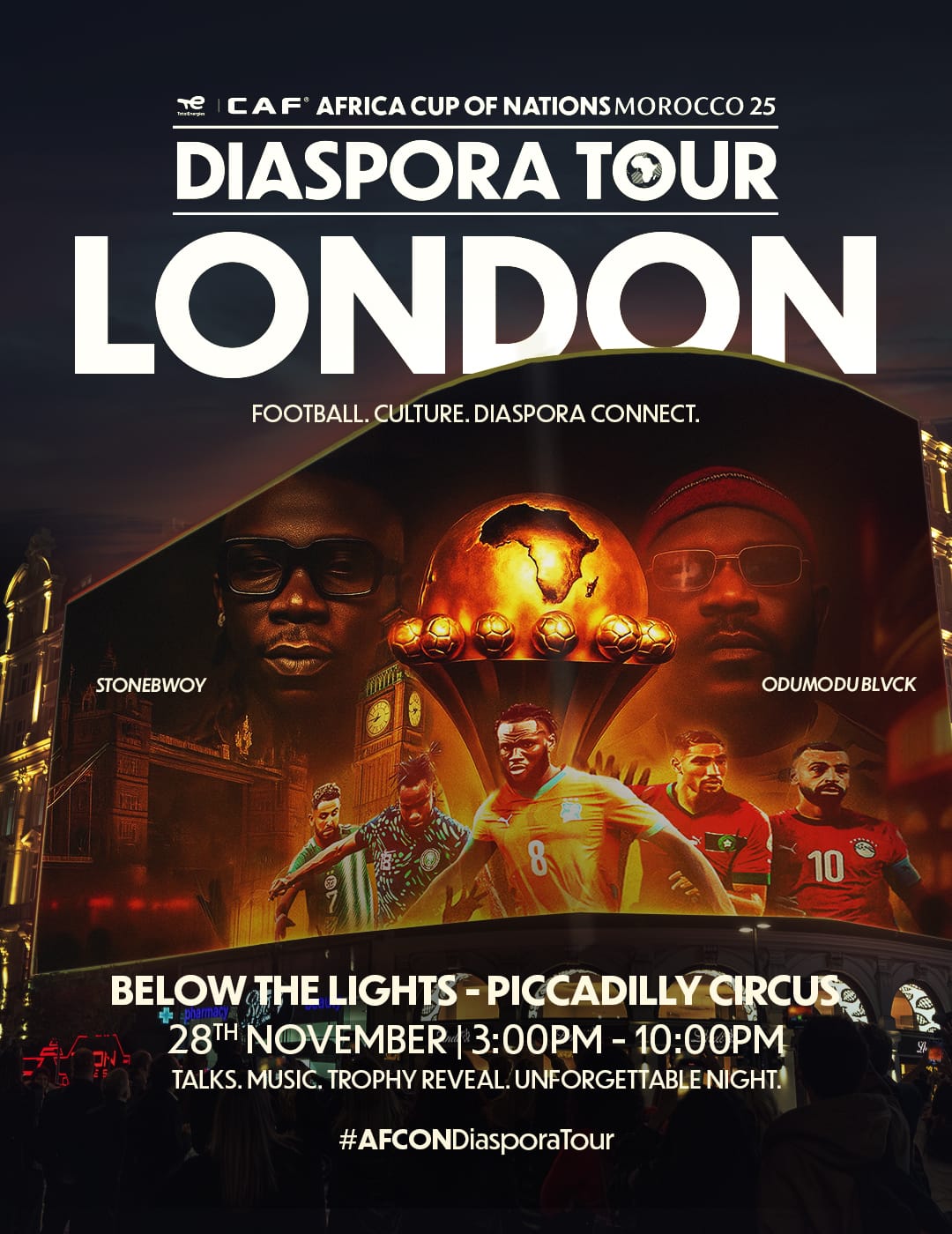 جولة كأس امم افريقيا حول العالم