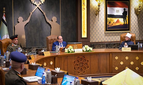 كلمة الرئيس السيسي خلال زيارته للأكاديمية العسكرية المصرية