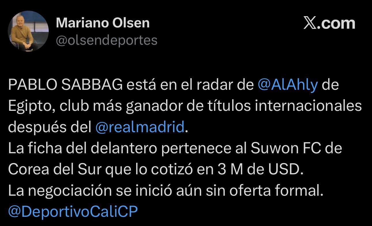 تغريدة الصحفي الكولومبي تغريدة الصحفي الكولومبي