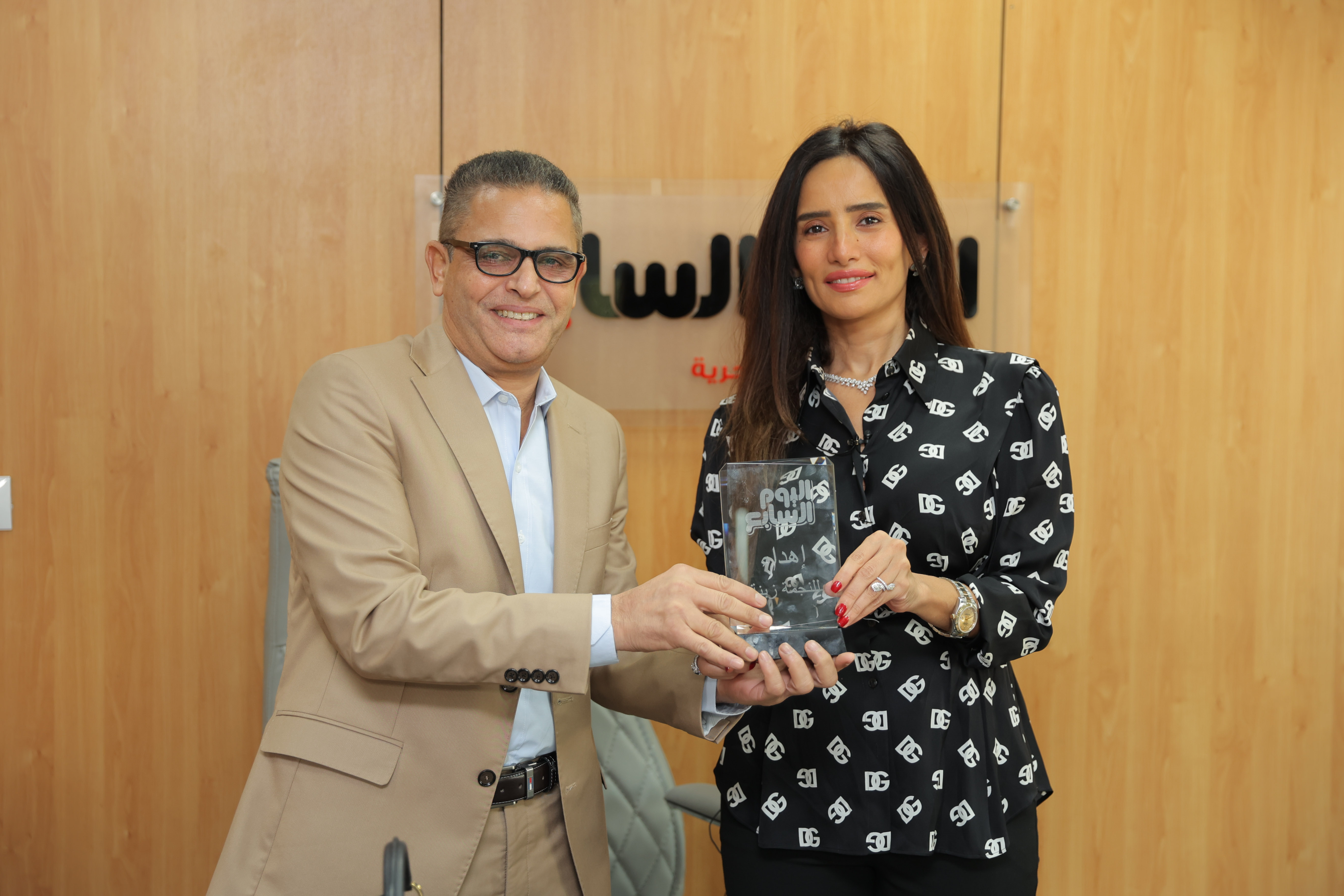 تكريم زينة فى اليوم السابع