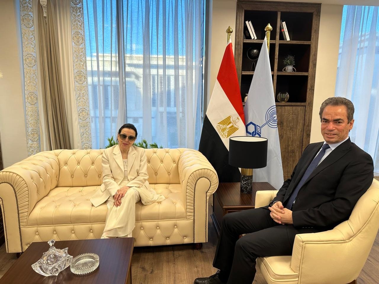 نجاة الصغيرة والإعلامى أحمد المسلمانى نجاة الصغيرة والإعلامى أحمد المسلمانى