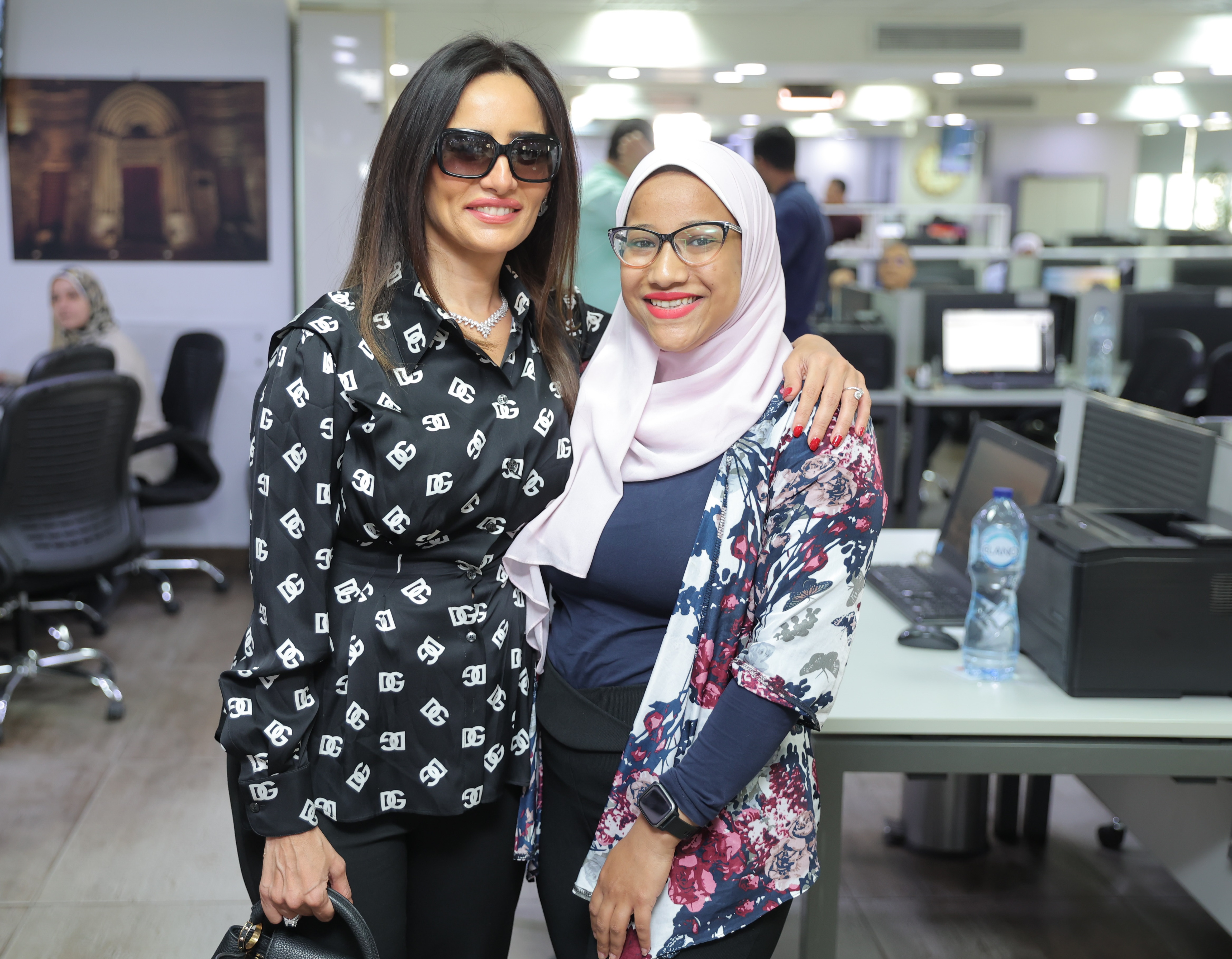 زينة والزميلة اميرة شحاتة