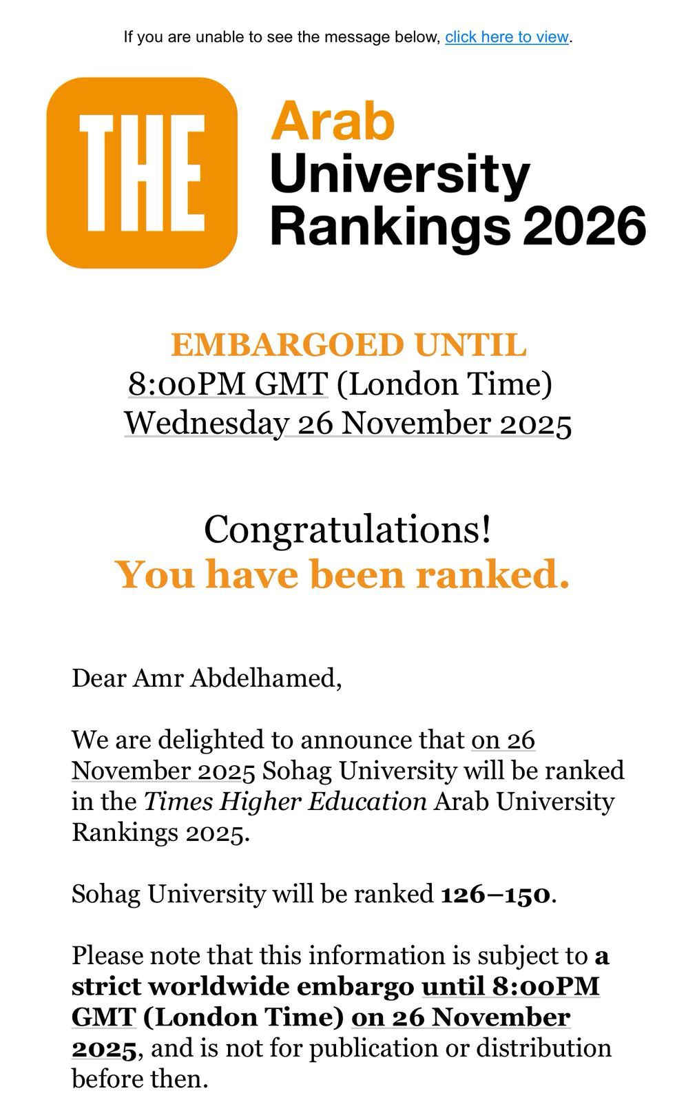 تصنيف الجامعة 