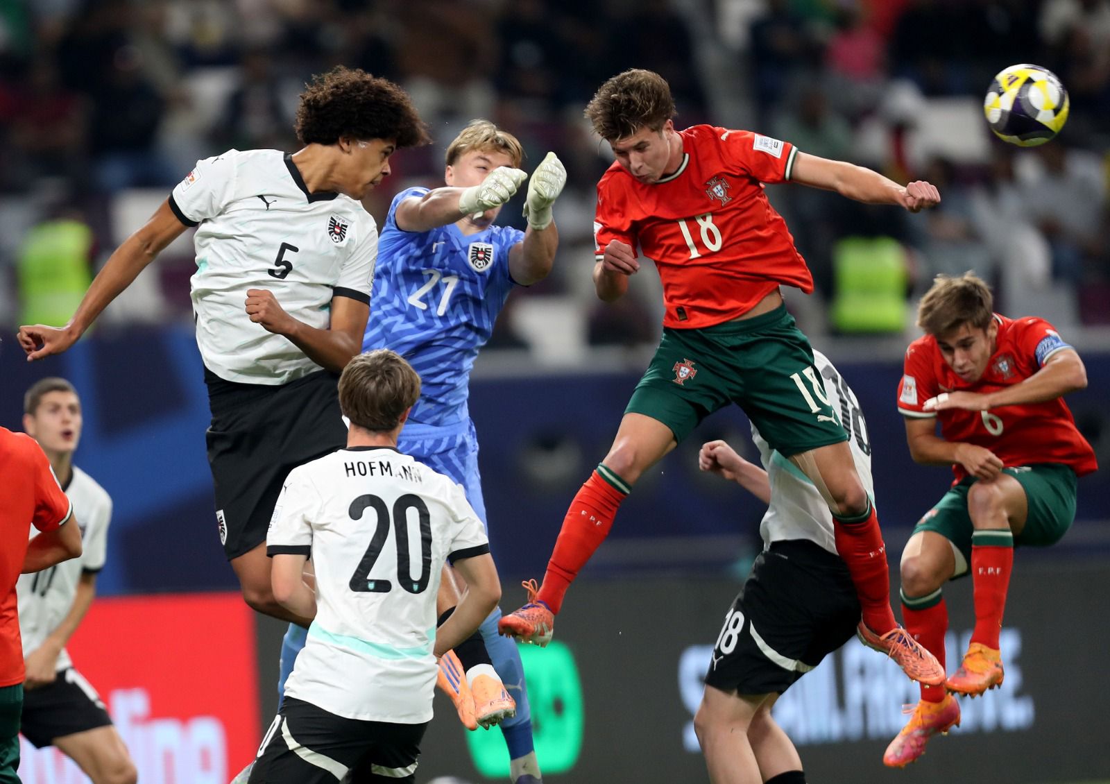 مباراة البرتغال والنمسا في كأس العالم للناشئين