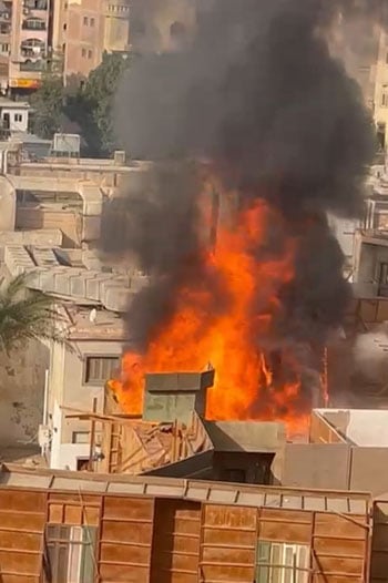 حريق ضخم يلتهم ستوديو مصر بالمريوطية (3)