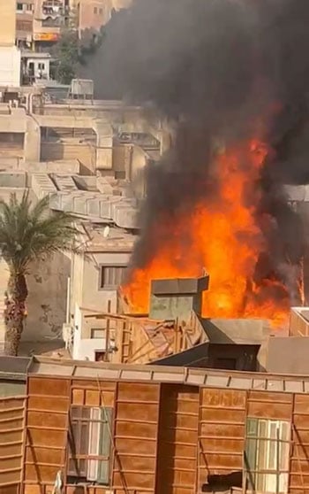 حريق ضخم يلتهم ستوديو مصر بالمريوطية (4)