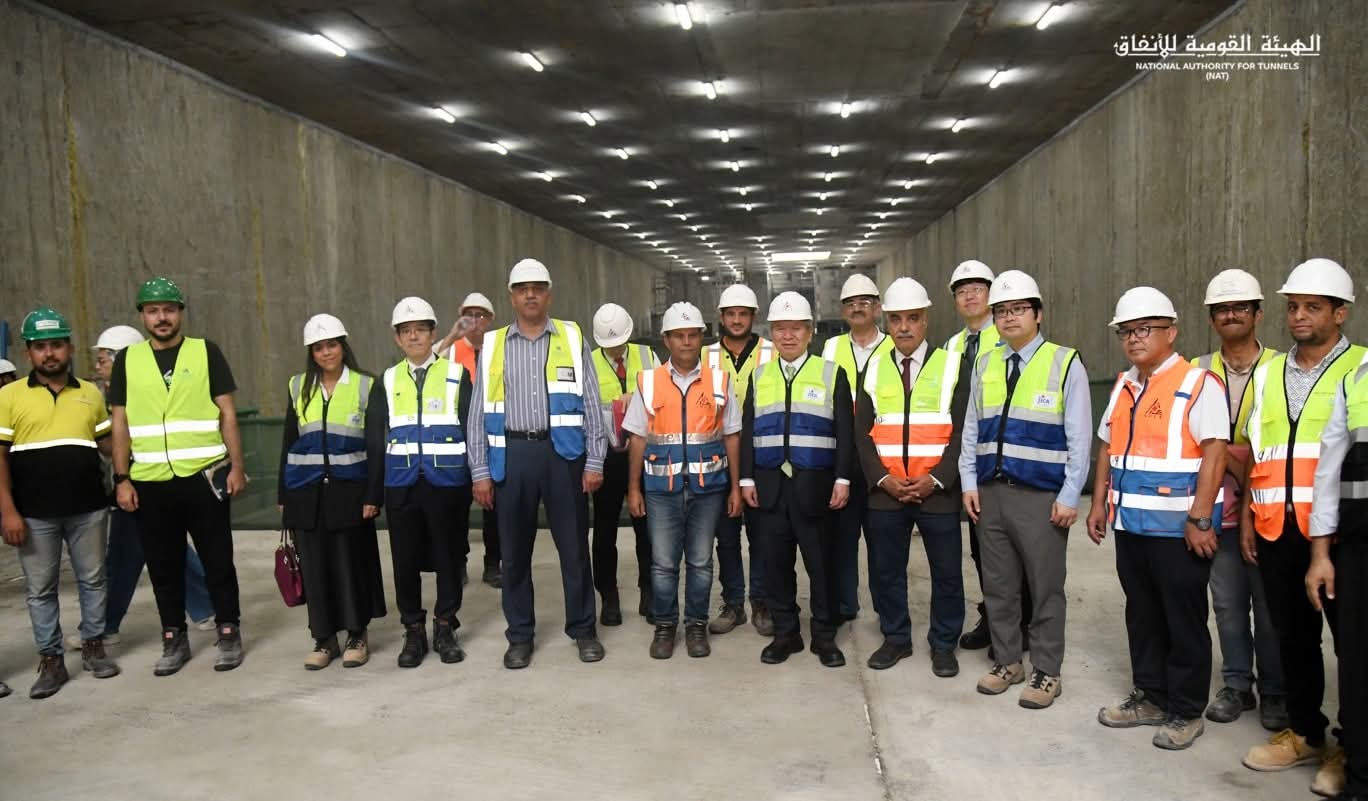 رئيس وكالة جايكا يزور محطة الرماية بالخط الرابع للمترو