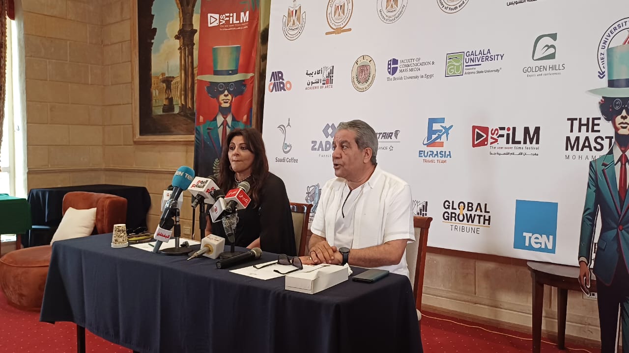 هالة صدفى من ندوتها بمهرجان VS - FILM