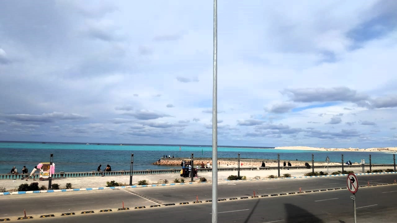 الاجواء الخريفية الخلابة على كورنيش مطروح