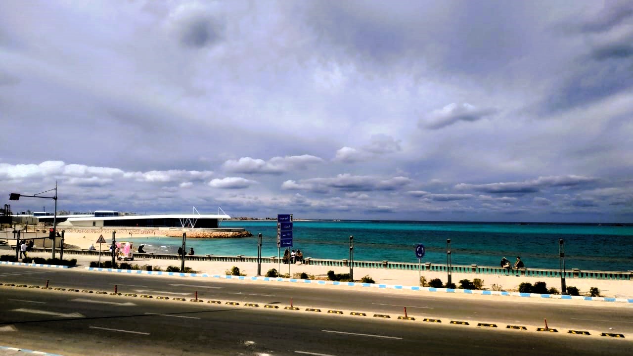 الغيوم تزيد كورنيش مطروح جمالا