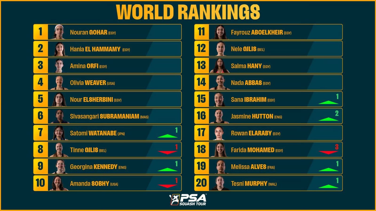 تصنيف السيدات