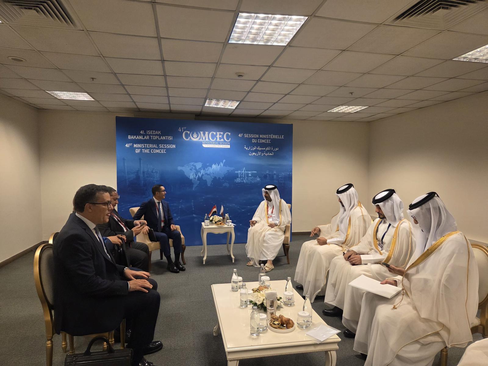 وزير الاستثمار يبحث مع وزير التجارة التركي تعزيز التبادل التجاري  (1)