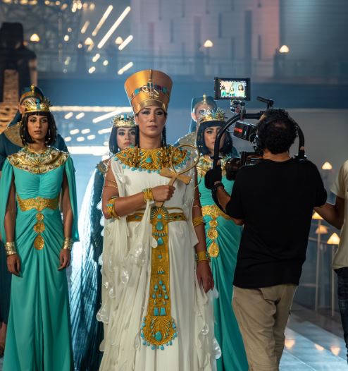 فريدة عثمان في حفل افتتاح المتحف