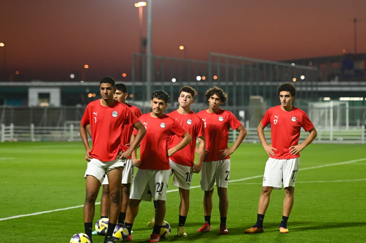 منتخب مصر للناشئين يخوض المران الأخير