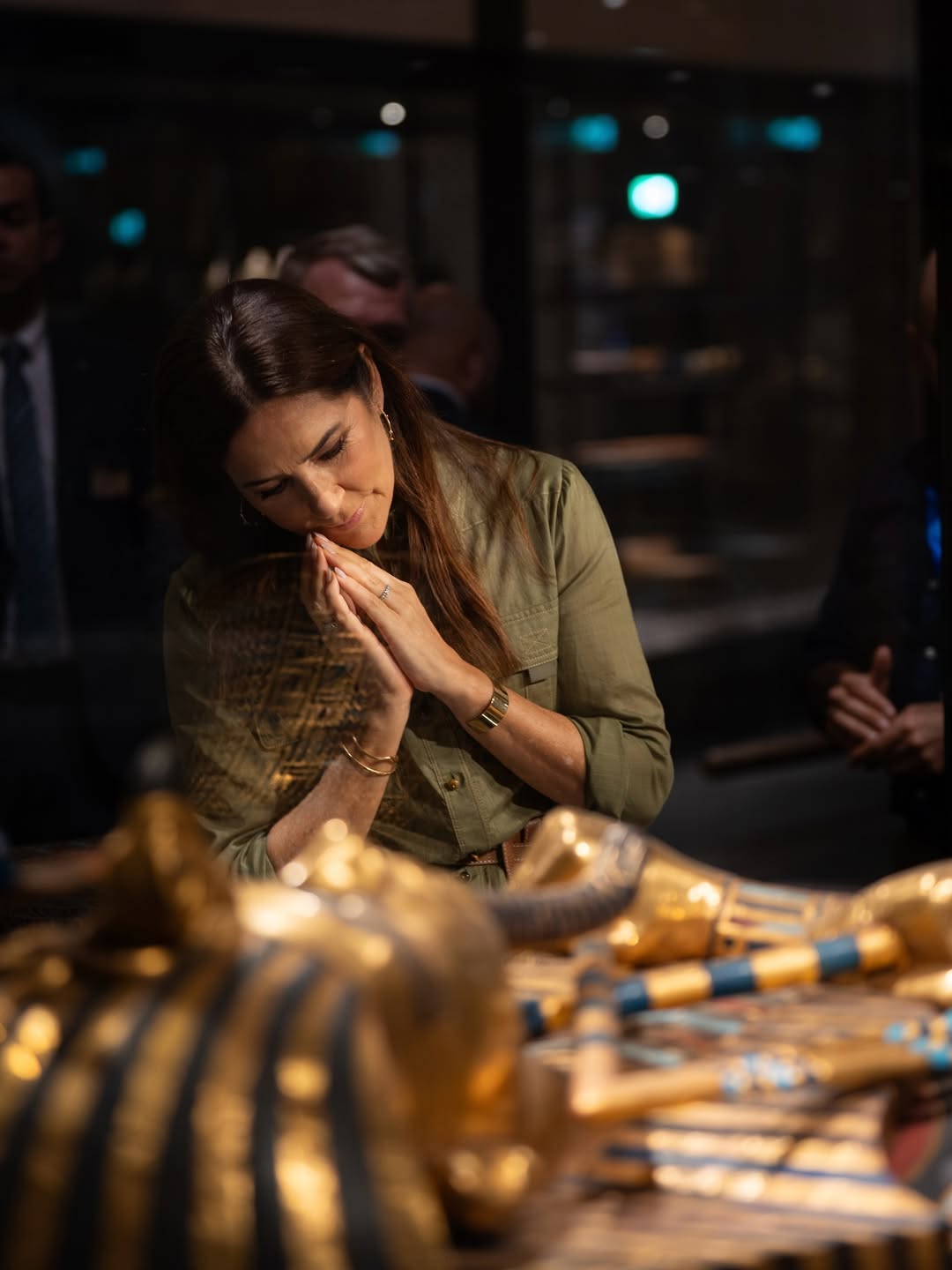 لملكة مارى لجولتها فى الأهرامات والمتحف المصرى الكبير (4)